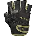 Harbinger Flexfit Non-Wristwrap Workout Weightlifting Gloves with Flexible Cushioned Leather Palm (Pair)