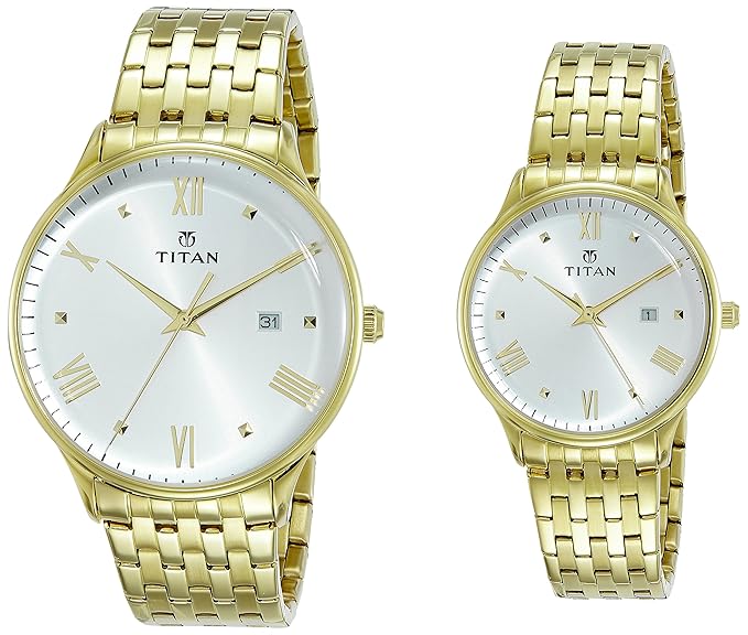 Bandhan Analog White Dial Couple Watch - 9400194201YM01