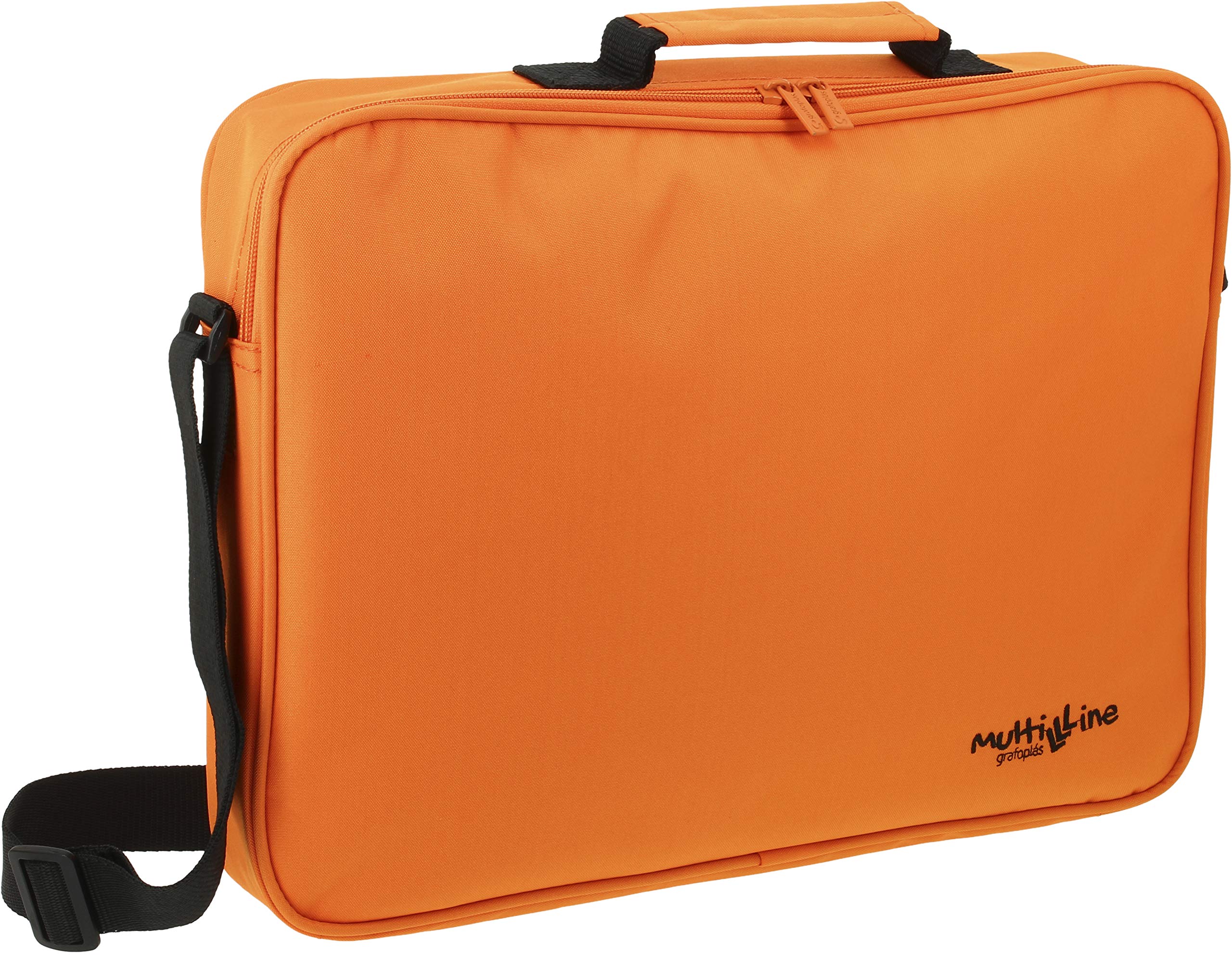 Grafoplás 37651252 Multiline Collection School Messenger Bag, Orange, 38 x 28 x 6 cm