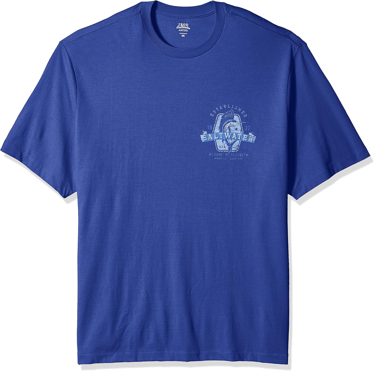 IZOD Men's Big and Tall Saltwater Graphic Tees