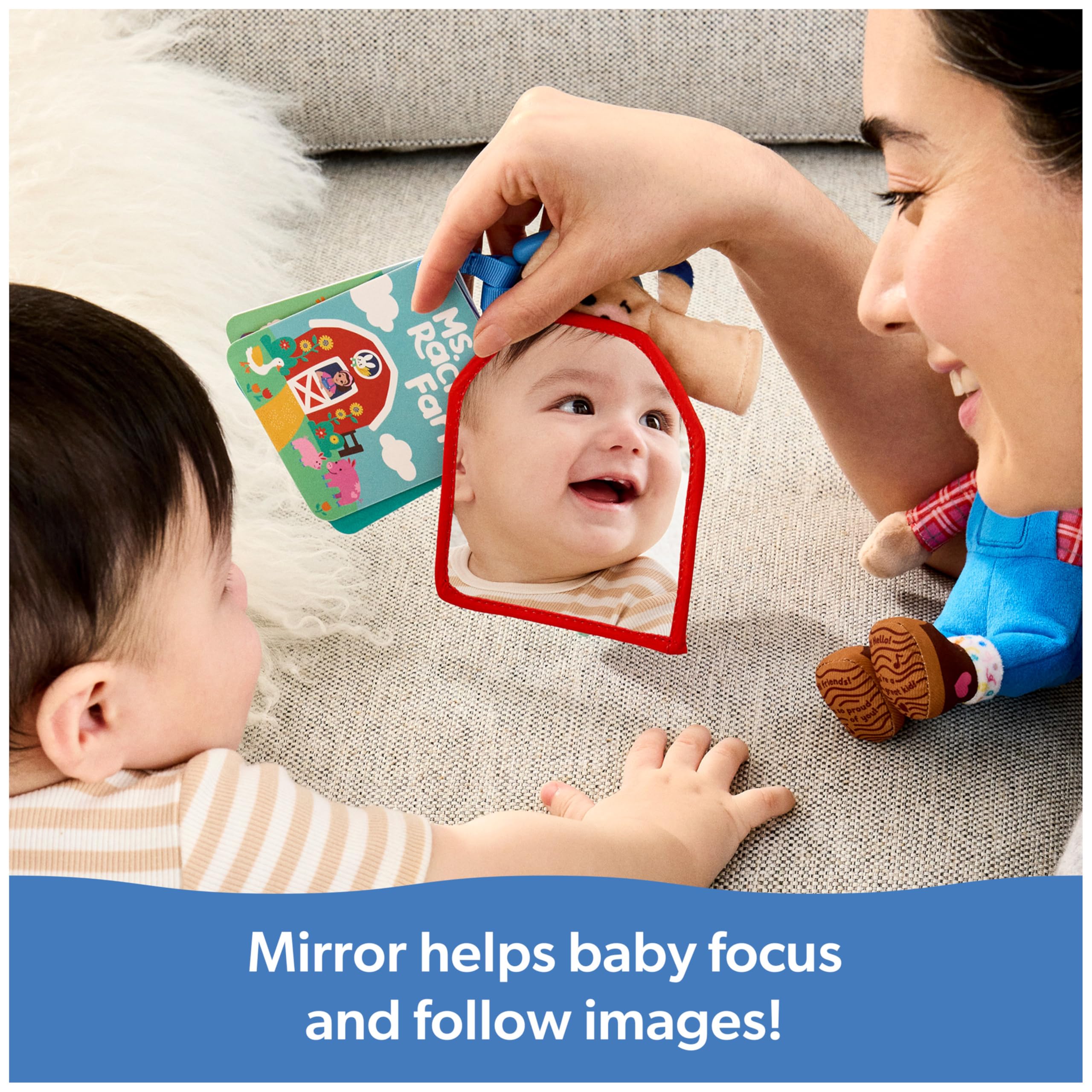 Ms. Rachel Official Farm Friends Baby Registry Gift Set with Plush, Animals Cards & Finger Puppet, Educational Toys & Baby Toys for Girls & Boys Ages 0+ (Amazon Exclusive)