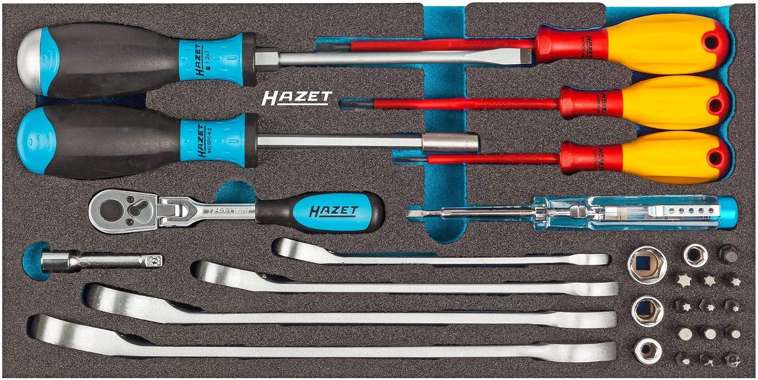 Hazet 1520/29 Sanitary / Heating Tool Set Hexagonal Solid 6.3 (1/4 Inch) Square Hollow 6.3 mm (1/4 Inch) - Image 3