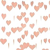 Rose Gold Valentines Party Love Heart Hanging Paper Garlands Decorations Wedding Bachelorette Party Ceiling Hangings Bridal Shower Engagement Party Favors Decoration, 26ft