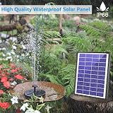 AISITIN 6.5W Solar Fountain with 1500mAh Battery Backup 10 Nozzles view 7