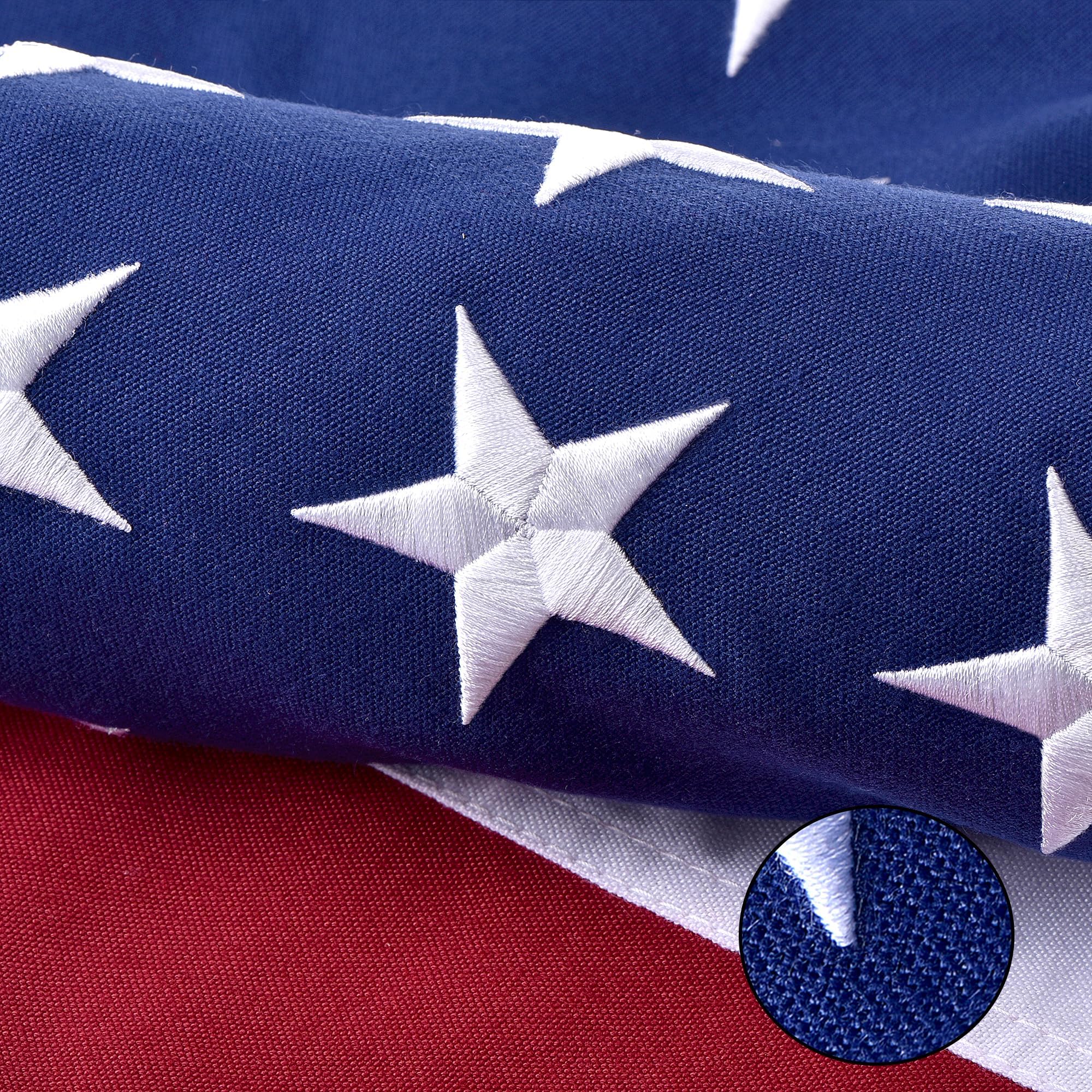 Photo 1 of American Flag for Outside 3x5 FT, Deluxe Heavy Duty Spun Polyester, TearProof and Waterproof Super Tough Series