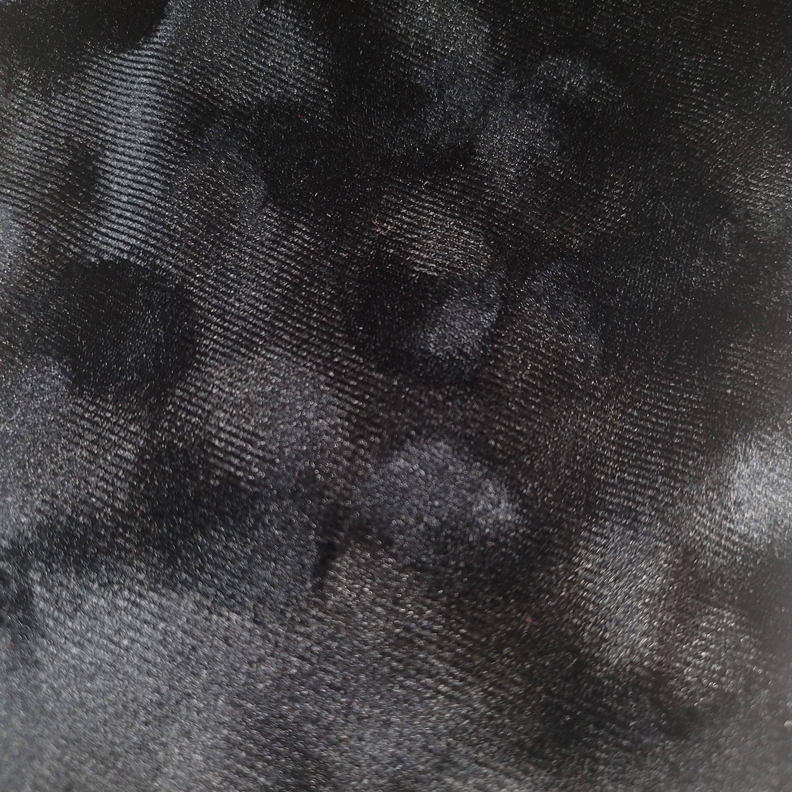 Luxurious Quality Soft Stretch Marble Crush Velvet Dress Craft Fabric Material Suitable for Home Decor, Curtains, Upholstery & More 58" - 150 cm Wide Sold As Pre - Cut Lengths (Black (BB, 1 Meter)