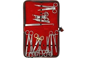 TAMSCO Canine / Feline Combination Spay Pack In Zipper Case (1320, 2530, 1740(2), 1750 (2), 2320, 1770(2), 2000(4), 2365, 1600, 1425, Tc-0856, 2825) All Instruments Stainless Steel Needle Holder Of Tungsten Carbide Suitable For Dogs And Cats 18 Total Instruments Packaged In Convenient Zipper Case