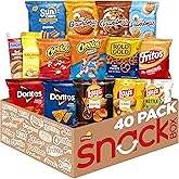 Frito-Lay Ultimate Classic Snacks Package, Variety Assortment of Chips, Cookies, Crackers, &amp; Nuts, 0.56 ounces, (Pack of 40) (Packaging May Vary)
