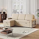 Eafurn 85" Convertible Sleeper Sectional Sofa with