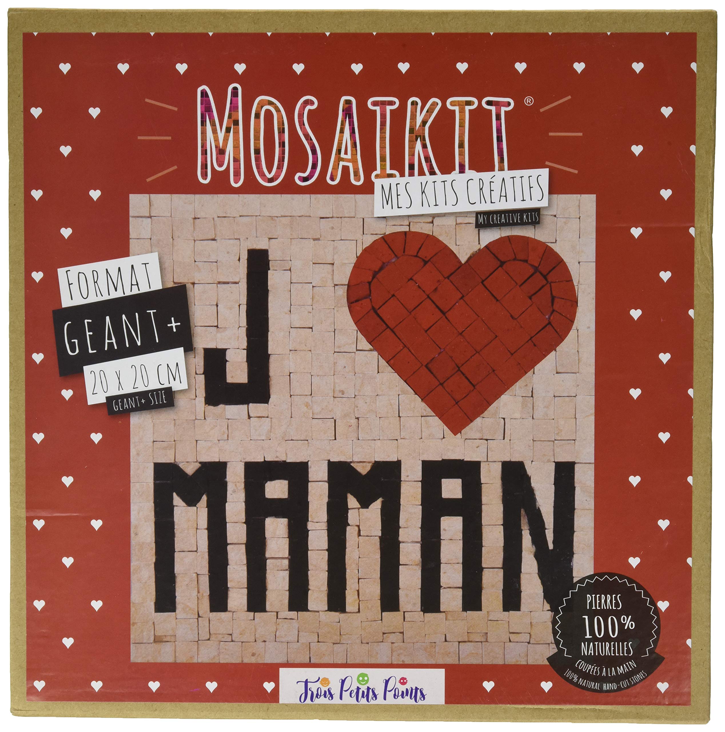 6192459601786 Mosaic Kit with 3 Small Points, Fully-Jaime Maman-Giant+ [French Language]