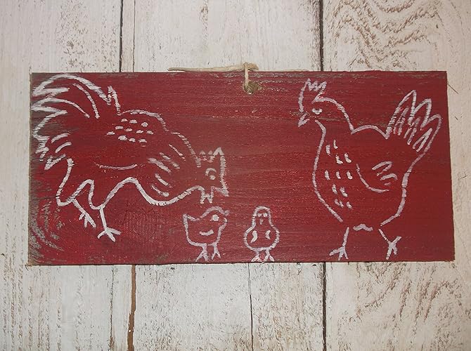 Amazoncom Vintage Look French Country Look Rooster Hen Chicken