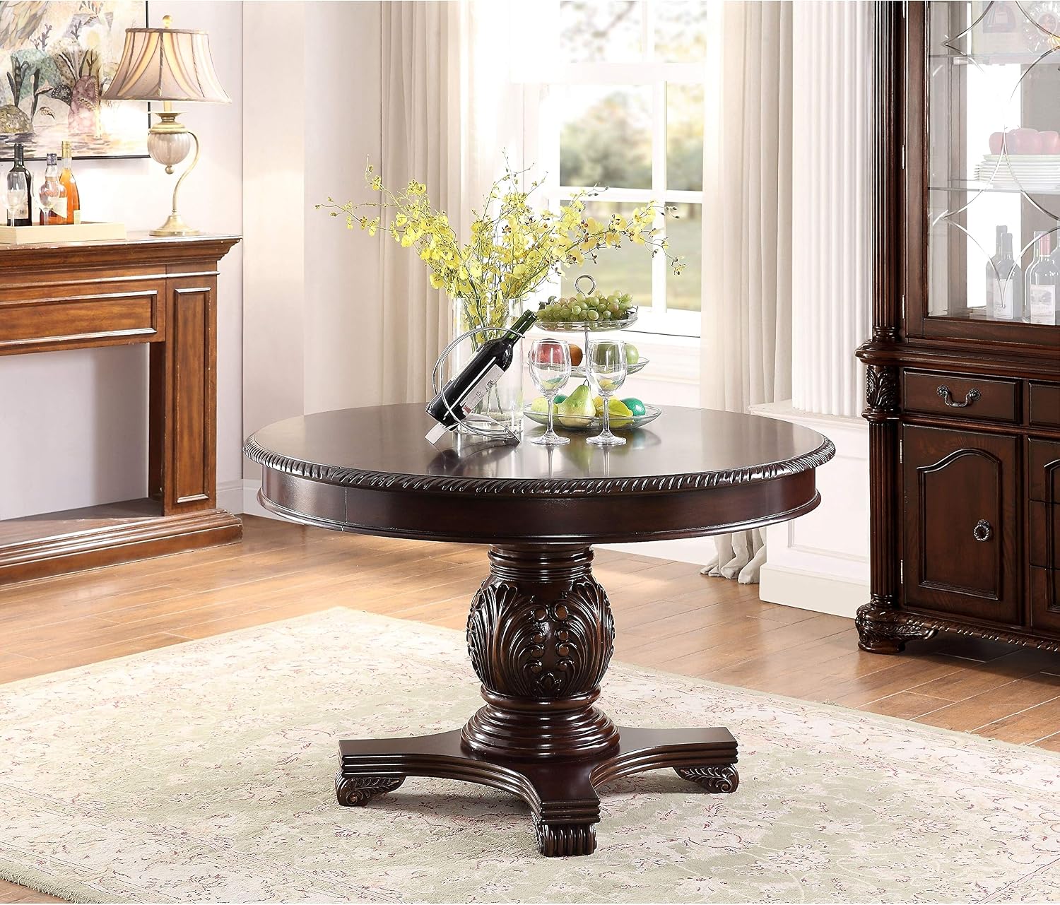 Amazon Com Acme Furniture Dining Table Espresso Tables