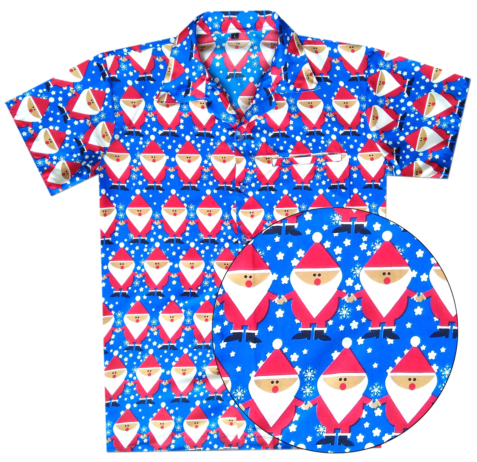 Varnit Crafts Funky Christmas Hawaiian Shirt for Men Holiday X4 - Image 10
