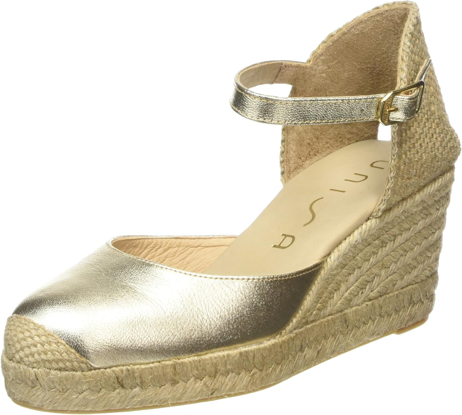 unisa espadrilles gold