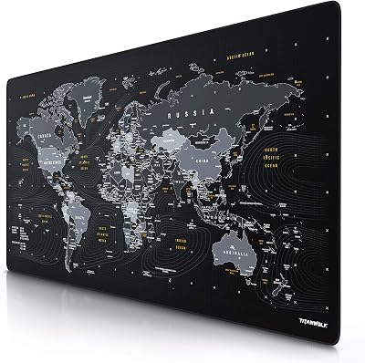 TITANWOLF Extra Large Gaming Mouse Pad 1200x600mm XXL XXL Black