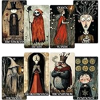 Jrskvaro Daydream Tarot Cards for Beginners, Tarot Deck Surreal Dreamlike Style, Fortune Telling Cards