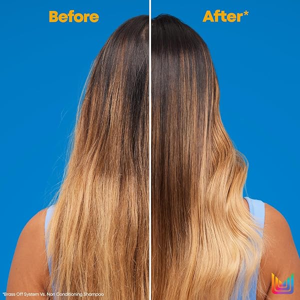 MATRIX BRASS OFF BLUE CONDITIONER | REMOVES BRASSY ORANGE UNDERTONES | COLOR DEPOSITING & TONING | PIGMENTED CONDITIONER FOR LIGHTENED BRUNETTES | FOR COLOR TREATED HAIR | SALON CONDITIONER | VEGAN