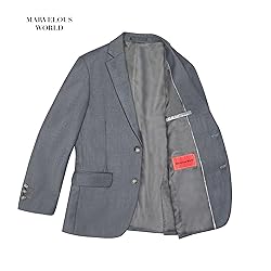 Marvelous World Boys Grey Slim Fit Suits Set Formal