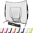 GoSports 7x7 ft Baseball & Softball Batting & Pitching Net with Strike Zone – Available in Team Colors