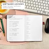 Clever Fox Password Book with Alphabetical Tabs - Medium, Wine Red view 6