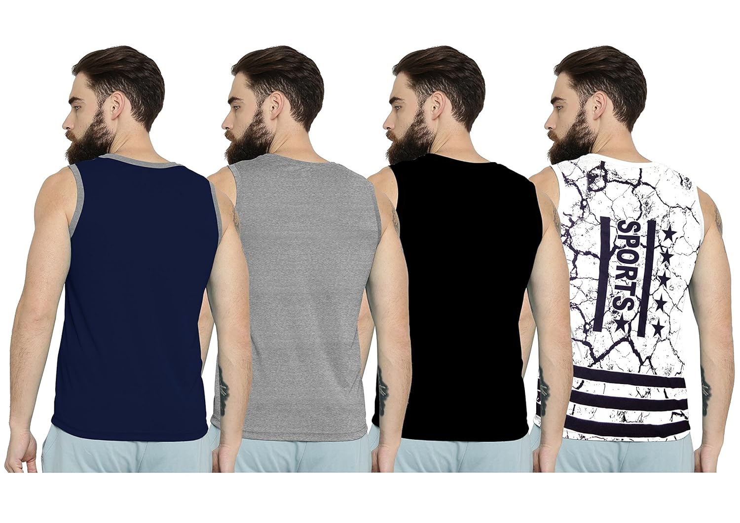 so sweety men's cotton ls t-shirt mtlscom1_xl_multicolour(pack of 4)