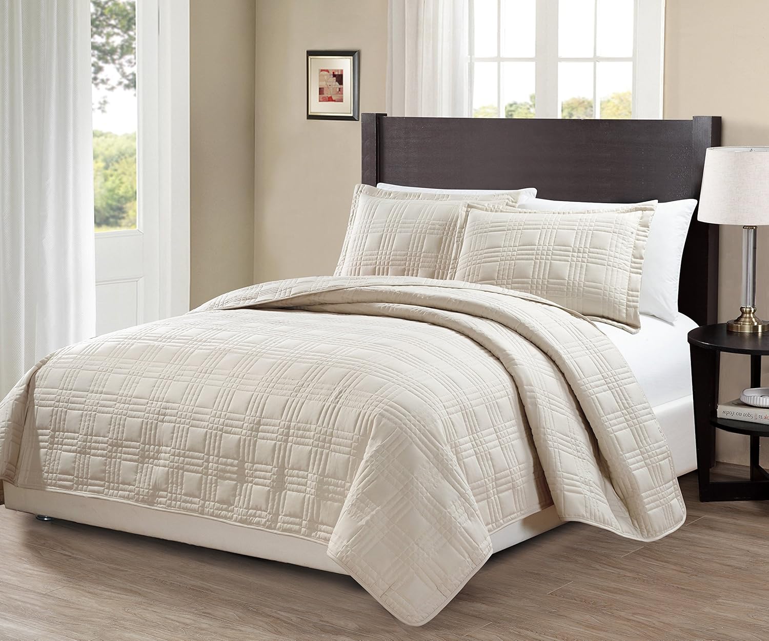 King/California king over size 3 pc Bedspread Bedcover Quilted