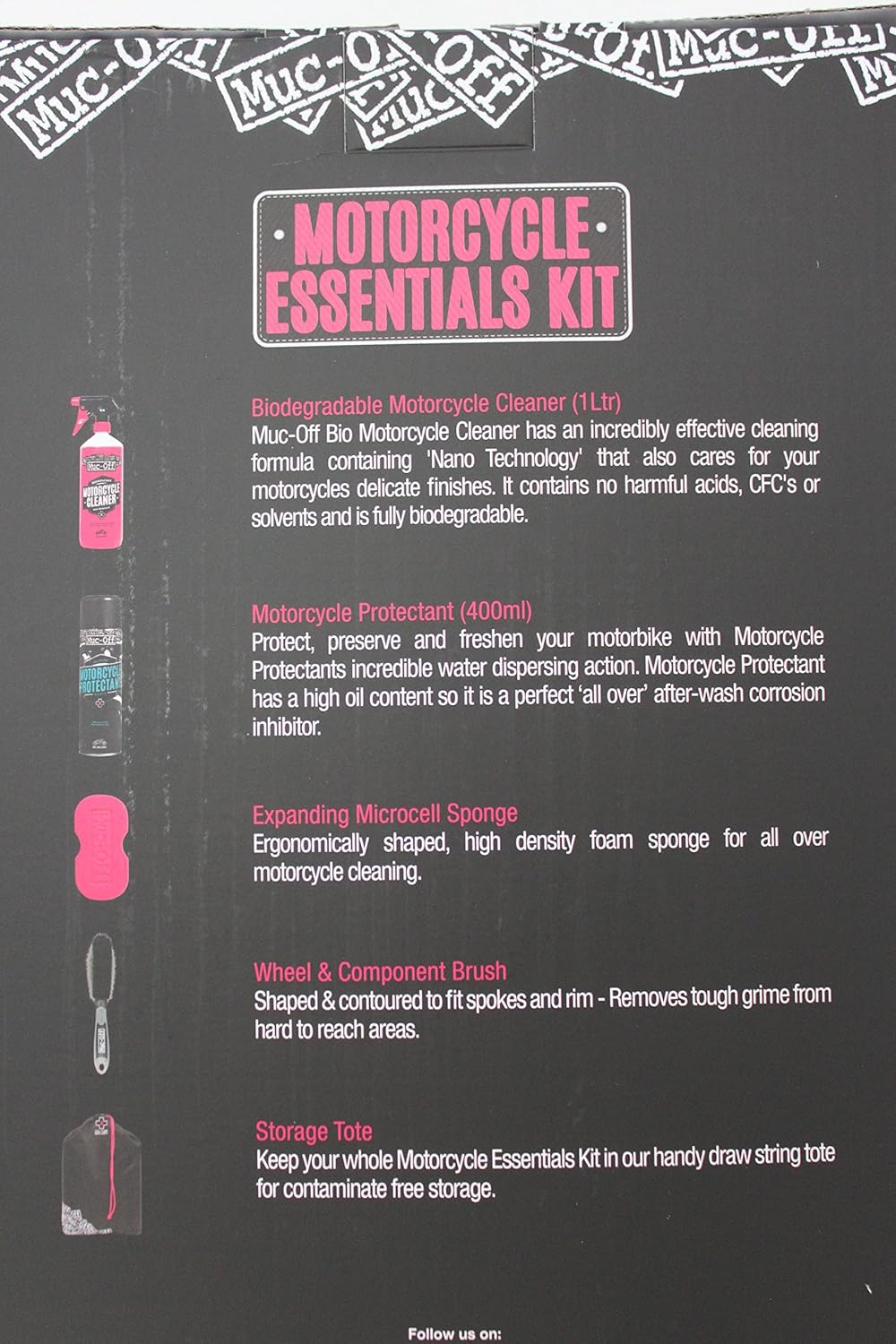 muc off motorcycle essentials kit