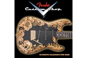 SELLERS PUBLISHING, INC. Fender Custom Shop Guitar 2025 Wall Calendar, 12" x 12"