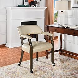 JESONVID Set of 4 Dining Leather Chairs with
