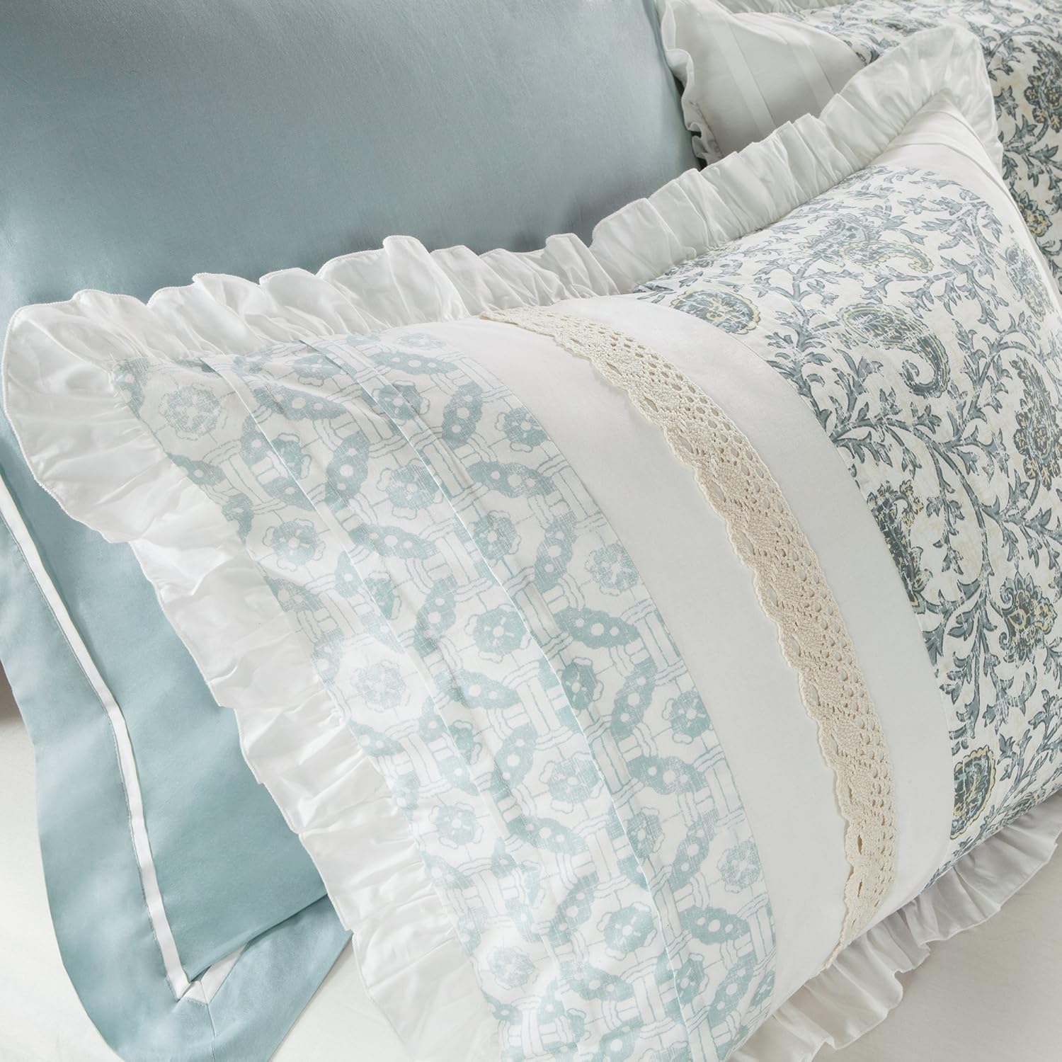 Madison Park Dawn 9 Piece Comfroter Set-Blue-King [Misc: Home & Kitchen