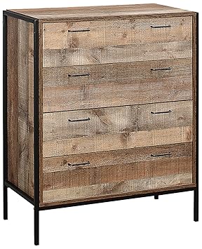 Birlea 4 Drawer Urban Chest Wood Rustic Amazon Co Uk Kitchen
