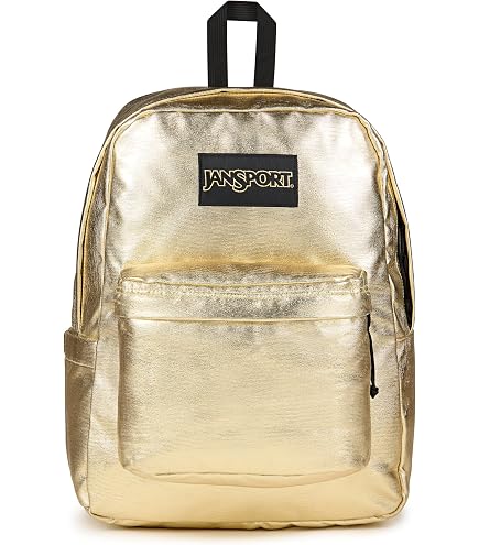 OMFUNS Personalized Kids Backpack Gold Glitter for Boys Girls, Custom Backpack Travel School Bag Bookbag Lightweight Daypack