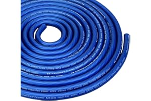 Conext Link 25 FT 1/0 AWG 0 GA Full Gauge Battery Power Cable Ground Wire Frost Blue OFC Copper
