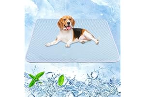 PEDOBI Dog Cooling Mat - Self Cooling Pad Breathable for Dogs Cats Washable Pet Cooling Mat for Indoor Outdoor Pets with Non-Slip&Foldable 22“X28”