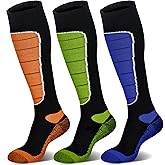 Hylaea Merino Wool Ski Socks, Cold Weather Socks for Snowboarding, Snow, Winter, Thermal Knee-high Warm Socks, Hunting