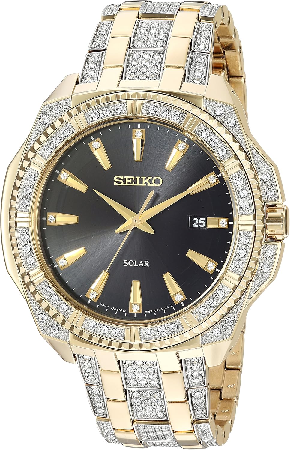 seiko 2 tone mens watch