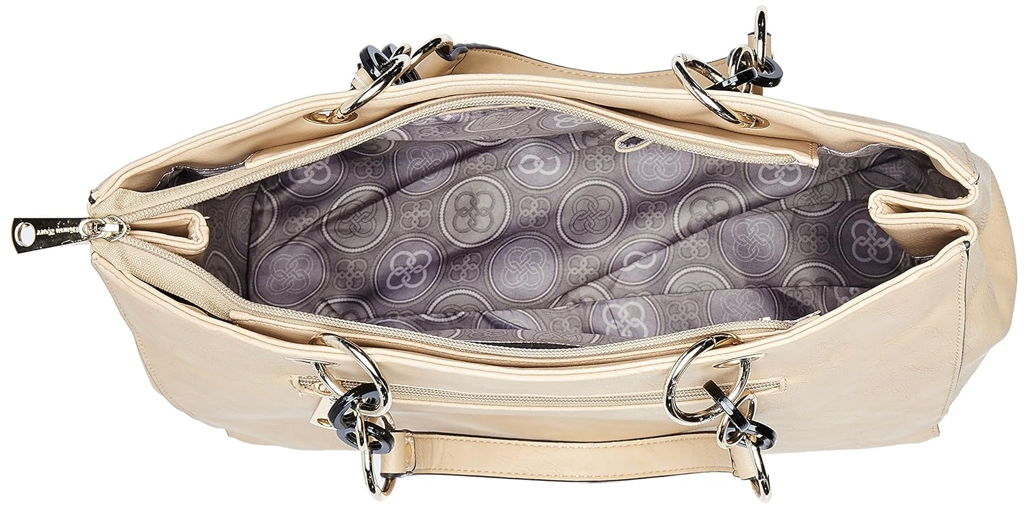 diana korr women's shoulder bag handbag (beige) (dk37hapr)