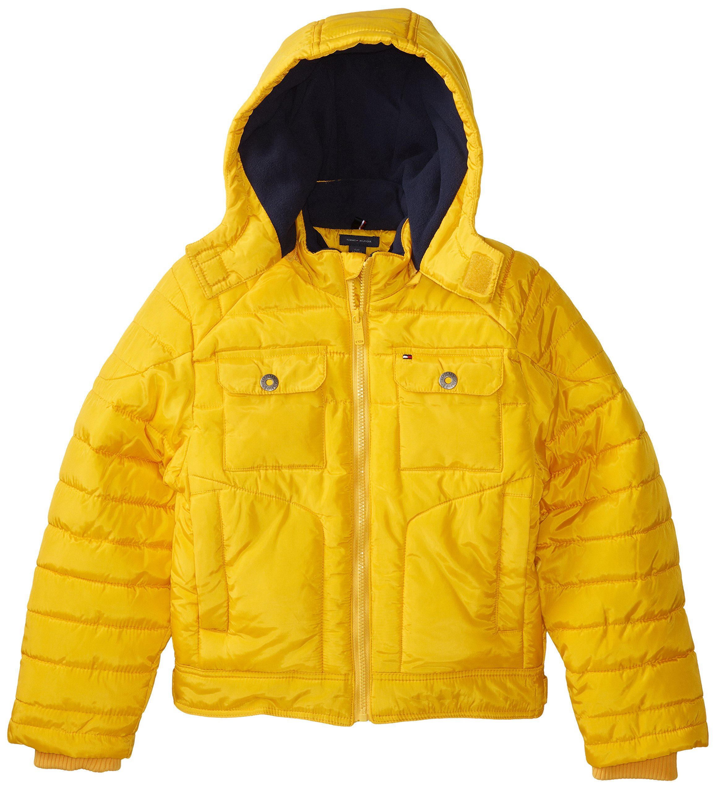 tommy hilfiger yellow puffer