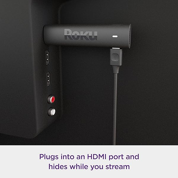 ROKU STREAMING STICK 4K | PORTABLE ROKU STREAMING DEVICE 4K/HDR/DOLBY VISION WITH VOICE REMOTE, FREE & LIVE TV