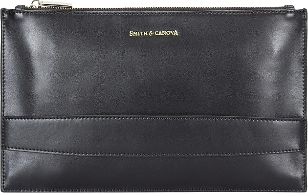 leather clutch with strap