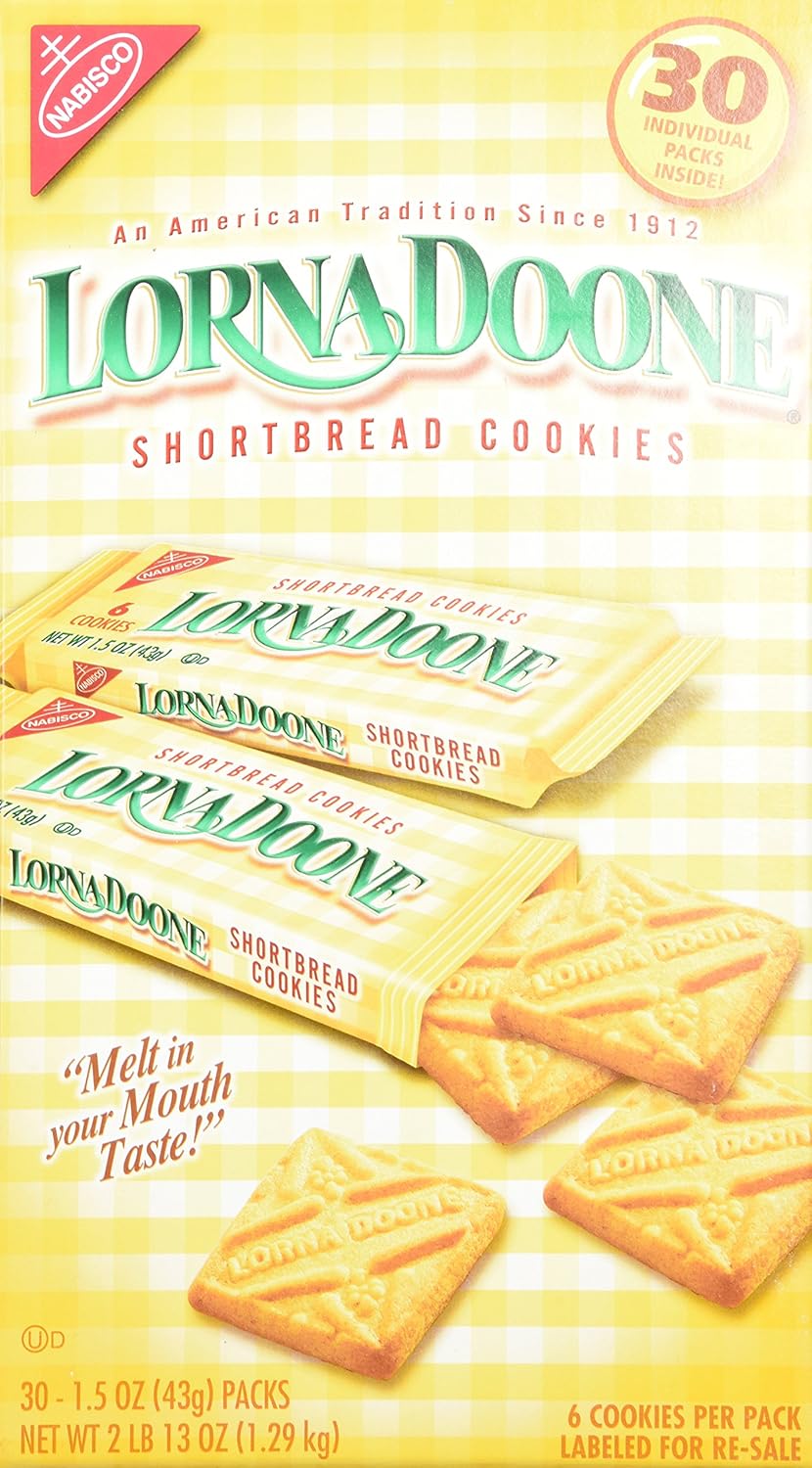 Lorna DooneShortbread Cookies, 30/1.50z Packs