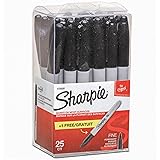 Sharpie Original Lot de 25 marqueurs permanents fins Noir