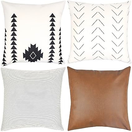 Woven Nook Decorative Throw Pillow Covers For Couch Sofa Or Bed