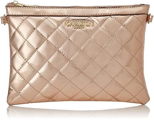 Carlton London Womens Clutch (Rosegold)
