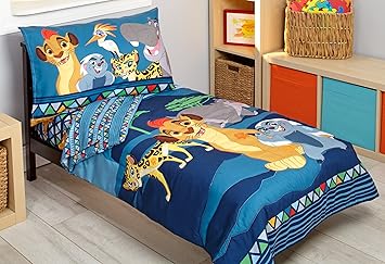 Amazon Com Disney Lion Guard Wild Team 4 Piece Toddler Bedding