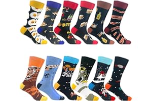 Colorful Dress Socks Fun Funny Patterned Sock Funky Fancy Cute Happy Graphic Crew Socks Packs