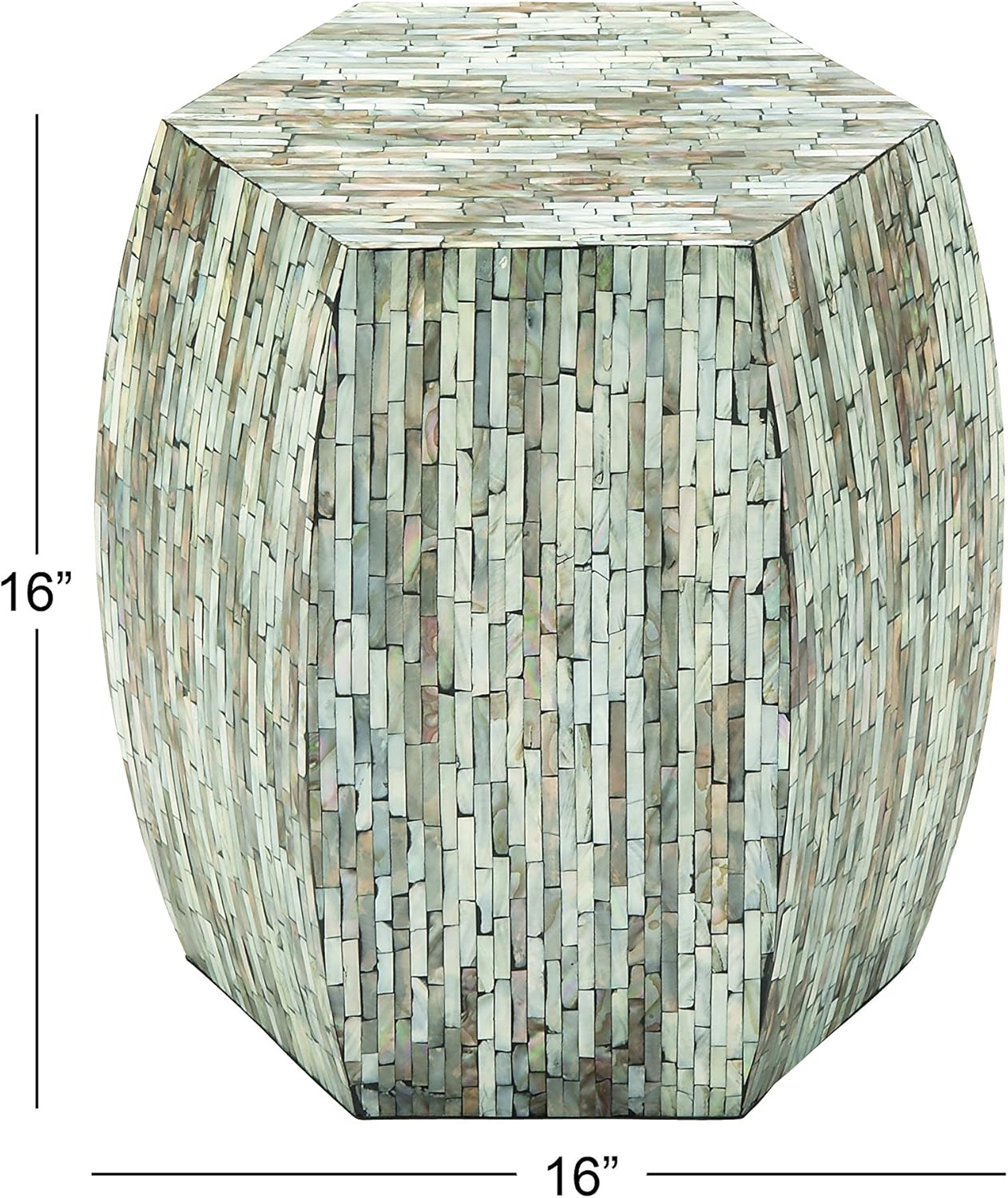 Deco 79 49096 Wood Inlay Accent Table: Home & Kitchen