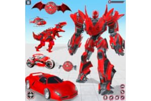 Robot Battle City - Flying Car Transform Robot Battle Game Robot Car Transform Games Shark Robot Car Transform Game War Robot