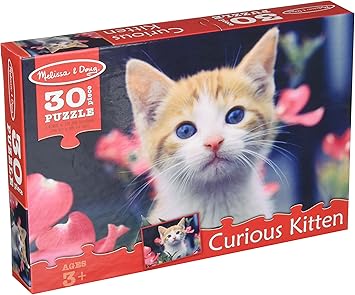 Melissa & Doug Curious Kitten Garden Cat Jigsaw Puzzle (30 Pieces)