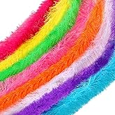 Jexine Feather Boas Bulk Artificial Fluffy Boas Decor for Wedding Costume Dress Tea Party Supplies